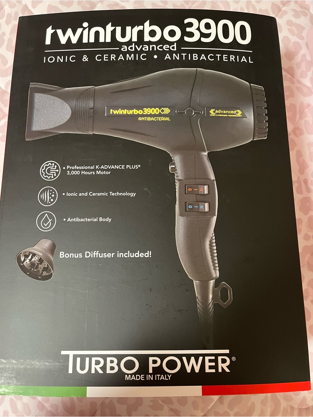 Twin turbo 3900 ionic and ceramic blow dryer hair